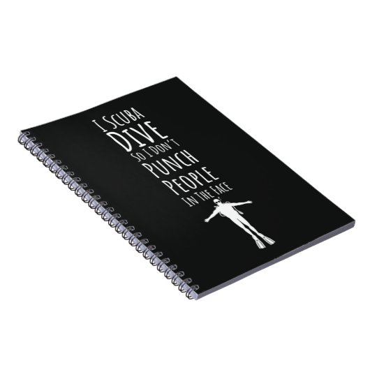 Funny Unique Scuba Diving Gifts Diver Snorkeling Notitieboek (Rechterzijde)