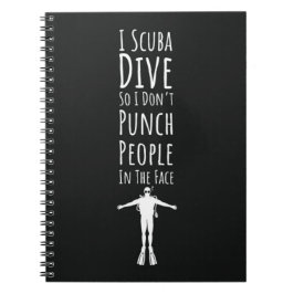Funny Unique Scuba Diving Gifts Diver Snorkeling Notitieboek