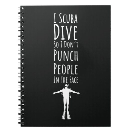 Funny Unique Scuba Diving Gifts Diver Snorkeling Notitieboek (Voorkant)