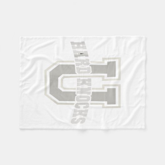 Funny University Of Hard Knocks Affirmation Colleg Fleece Deken (Voorkant (Horizontaal))