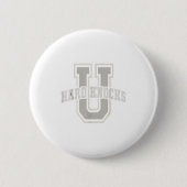 Funny University Of Hard Knocks Affirmation Colleg Ronde Button 5,7 Cm (Voorkant)