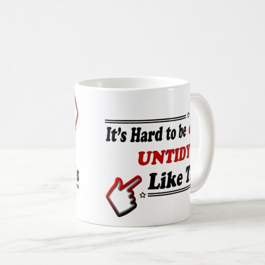 Funny untidy koffiemok (Voorkant rechts)