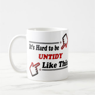 Funny untidy koffiemok