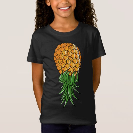 Funny Upside down Pineapple Gift for Men Coo T-shirt (Voorkant)