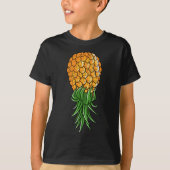 Funny Upside down Pineapple Gift for Men Coo T-shirt (Voorkant)