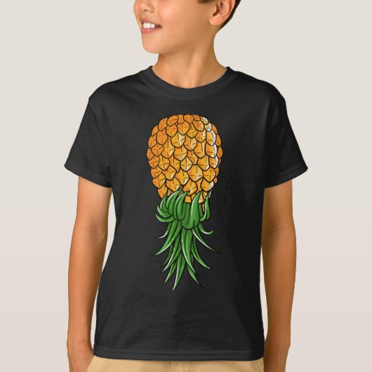 Funny Upside down Pineapple Gift for Men Coo T-shirt (Voorkant)