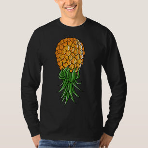 Funny Upside down Pineapple Gift for Men Coo T-shirt