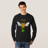 Funny Upside Down Pineapple Swinger Cool Ange T-shirt (Voorkant volledig)