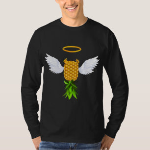 Funny Upside Down Pineapple Swinger Cool Ange T-shirt