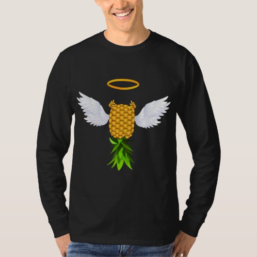 Funny Upside Down Pineapple Swinger Cool Ange T-shirt (Voorkant)