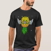 Funny Upside Down Pineapple Swinger Cool Ange T-shirt (Voorkant)