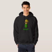 Funny Upside Down Pineapple Swinger Wassup Hoodie (Voorkant volledig)