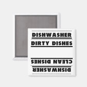 Funny Upside Down Start en Leeg de wasmachine Magneet (Voorkant / Achterkant)