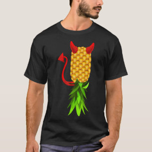 Funny Upside Pineapple Swinger Mannen Vrouwen T-shirt