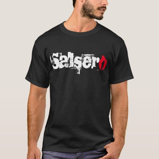 Funny Urban Salsero Dancer Modern Font T-Shirt (Voorkant)