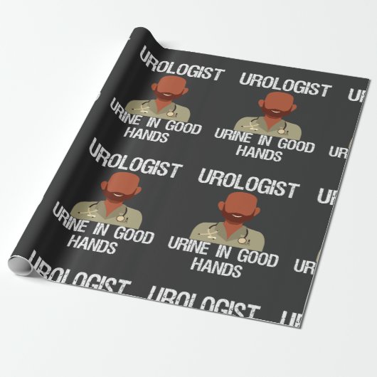 Funny Urologist Cadeaupapier (Uitgerold)