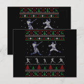 Funny US Basketball Ugly KerstSweater Briefkaart (Voorkant / Achterkant)