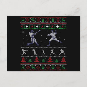 Funny US Basketball Ugly KerstSweater Briefkaart