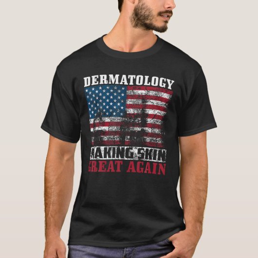 Funny USA Dermatology Gift Mannen Women American D T-shirt (Voorkant)