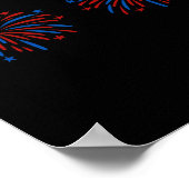 Funny Usa Fireworks Couple Just Here For The Firew Poster (Hoek)