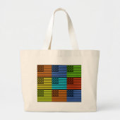 Funny USA Flag Grote Tote Bag (Voorkant)