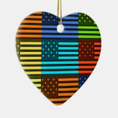 Funny USA Flag Keramisch Ornament (Rechts)