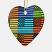 Funny USA Flag Keramisch Ornament (Links)
