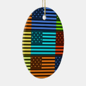 Funny USA Flag Keramisch Ornament (Rechts)