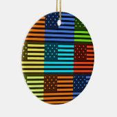 Funny USA Flag Keramisch Ornament (Rechts)
