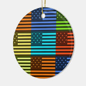 Funny USA Flag Keramisch Ornament (Links)