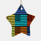 Funny USA Flag Keramisch Ornament (Rechts)