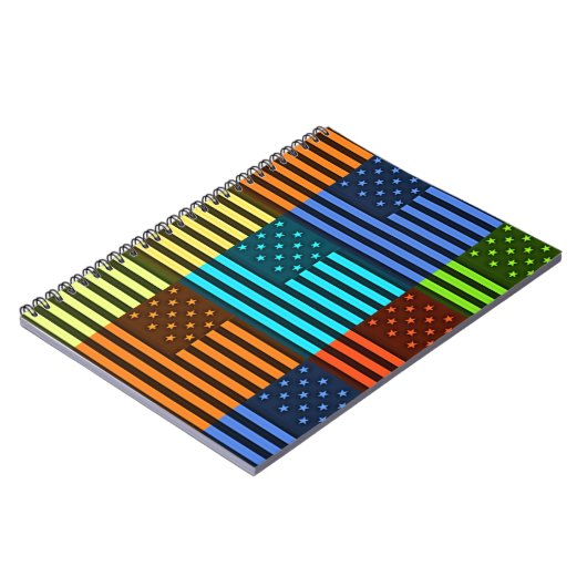 Funny USA Flag Notitieboek (Linkerzijde)