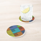 Funny USA Flag Zandsteen Onderzetter (Zijkant)