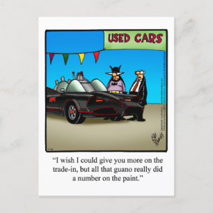 Funny used Humor Briefkaart