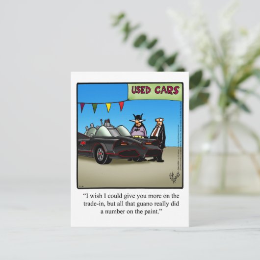 Funny used Humor Briefkaart (Staand voorkant)