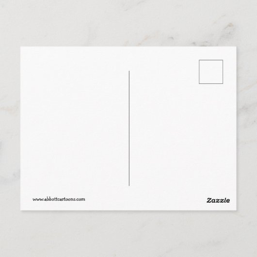 Funny used Humor Briefkaart (Achterkant)