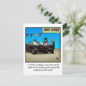 Funny used Humor Briefkaart (Staand voorkant)