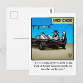 Funny used Humor Briefkaart (Voorkant / Achterkant)