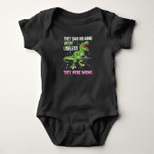 Funny Useless Arms T Rex Pianist Romper (Voorkant)