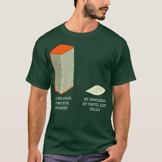 Funny Useless Knowledge Meme QRZ Amateur Ham T-shirt (Voorkant)