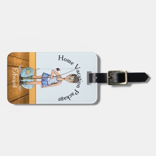 Funny Vacation Bagagelabel (Voorkant horizontaal)