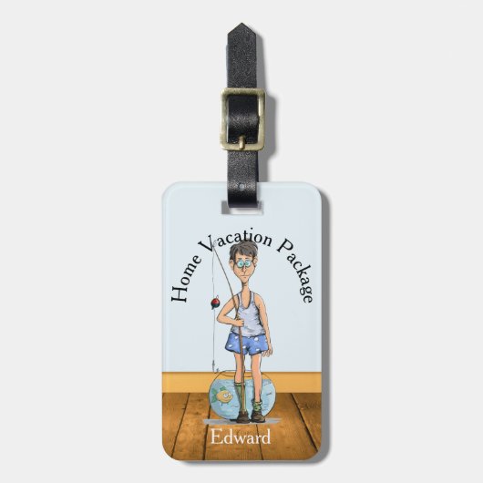 Funny Vacation Bagagelabel (Voorkant verticaal)