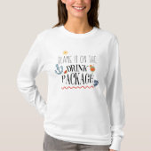 Funny Vacation Cruise verwijt het op de Drink pakk T-shirt (Voorkant)