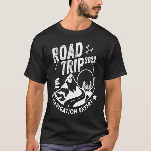 Funny Vacay Family Road Trip 2022 Navigation Exper T-shirt (Voorkant)