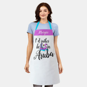 Funny Vacay in Aruba Vacation Apron Schort