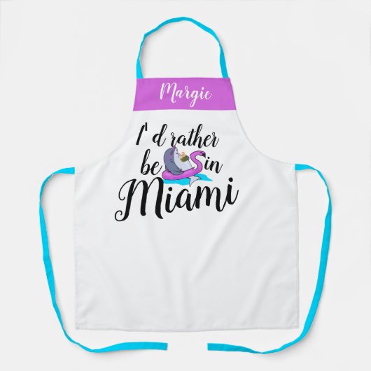 Funny Vacay Rather is in Miami Florida Vacation Schort (Voorkant)