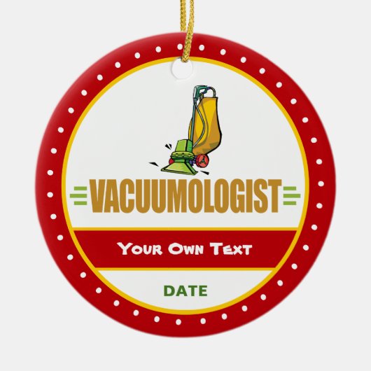 Funny Vacuu, m Lovers Keramisch Ornament (Voorkant)