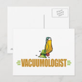 Funny Vacuuming Briefkaart (Voorkant / Achterkant)