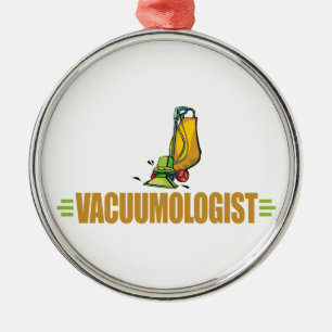 Funny Vacuuming Metalen Ornament