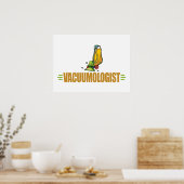 Funny Vacuuming Poster (Keuken)